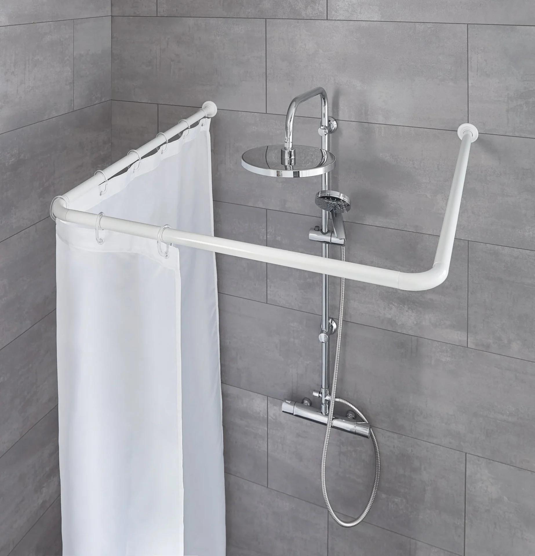 Kleine Wolke Duschvorhangstange 25 Mm Weiss In 3 Varianten Nutzbar 0345100001 2949033