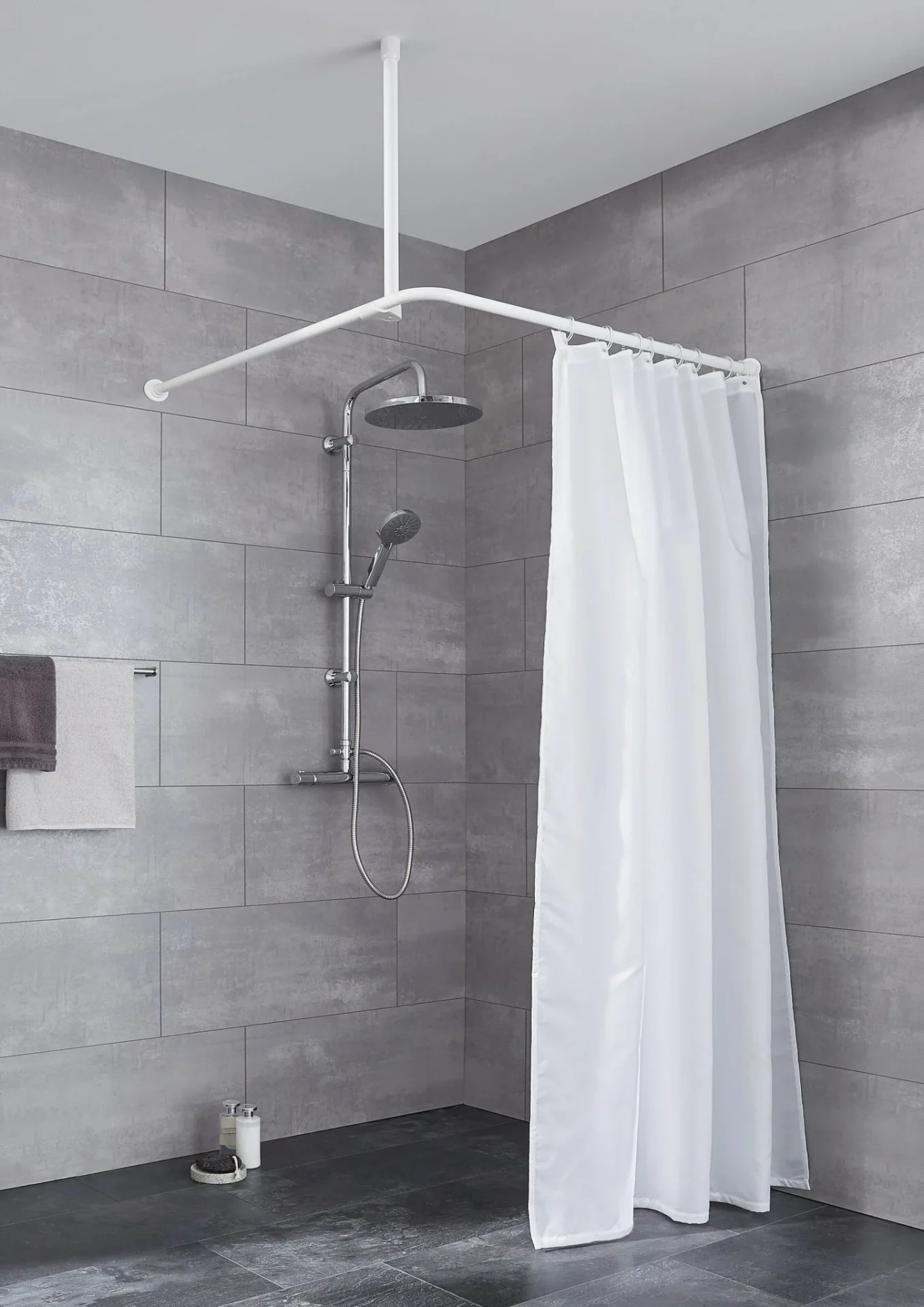 Kleine Wolke Duschvorhangstange 25 Mm Weiss In 3 Varianten Nutzbar 0345100001 8677279