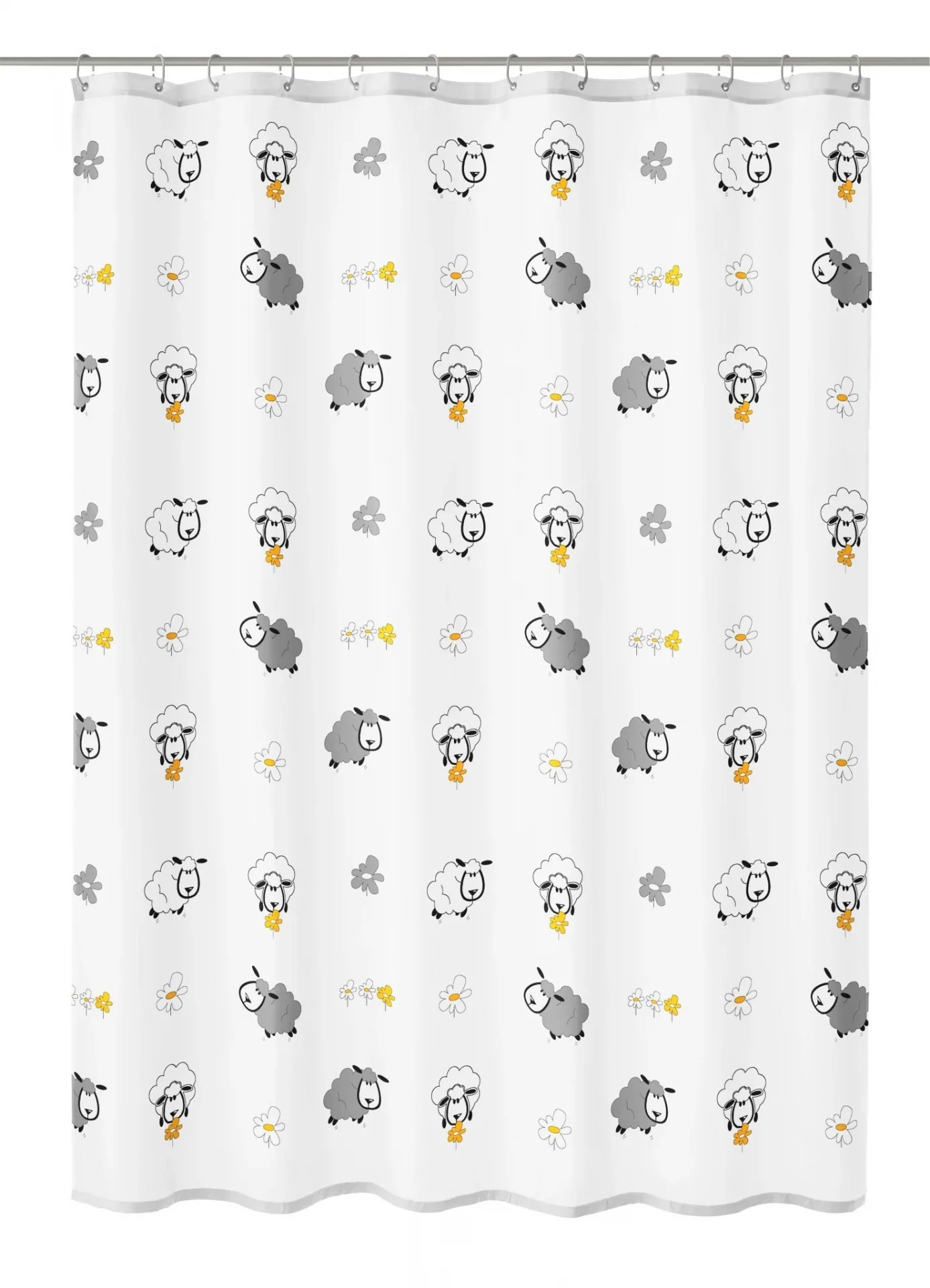 Kleine Wolke Duschvorhang Textil Sheep Multicolor 180 X 200 Cm 5130148305 5132505