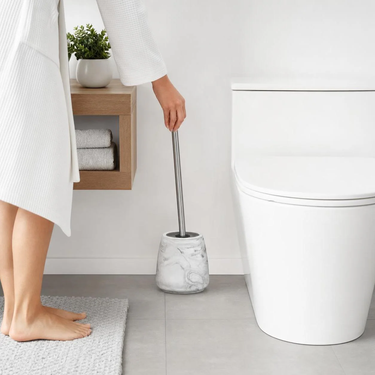 Kleine Wolke Wc Buersten Halter Marble Anthrazit 5854901856 3371823211603