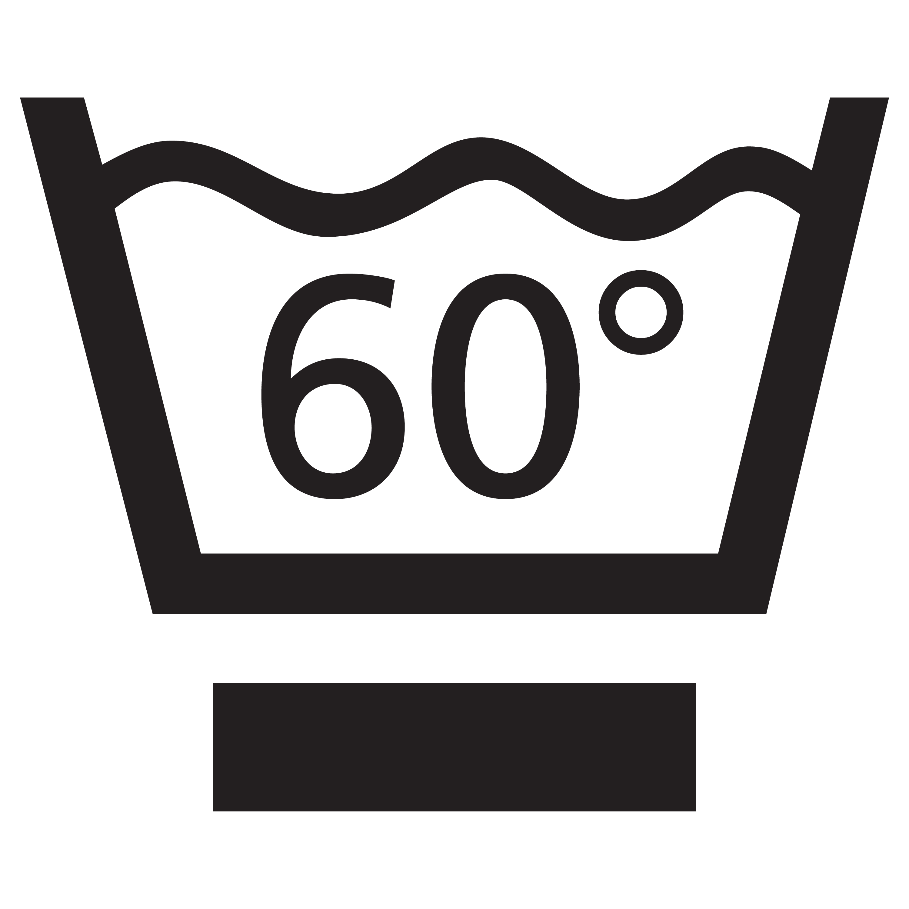 Pflege Logo Waschen 60schon