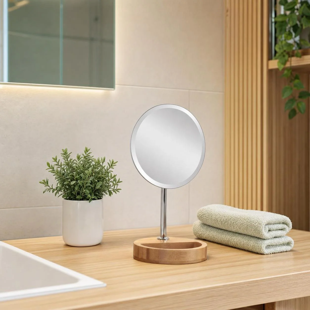 Kleine Wolke Kosmetikspiegel Timber Mirror Natur 5884202886 3353823211585