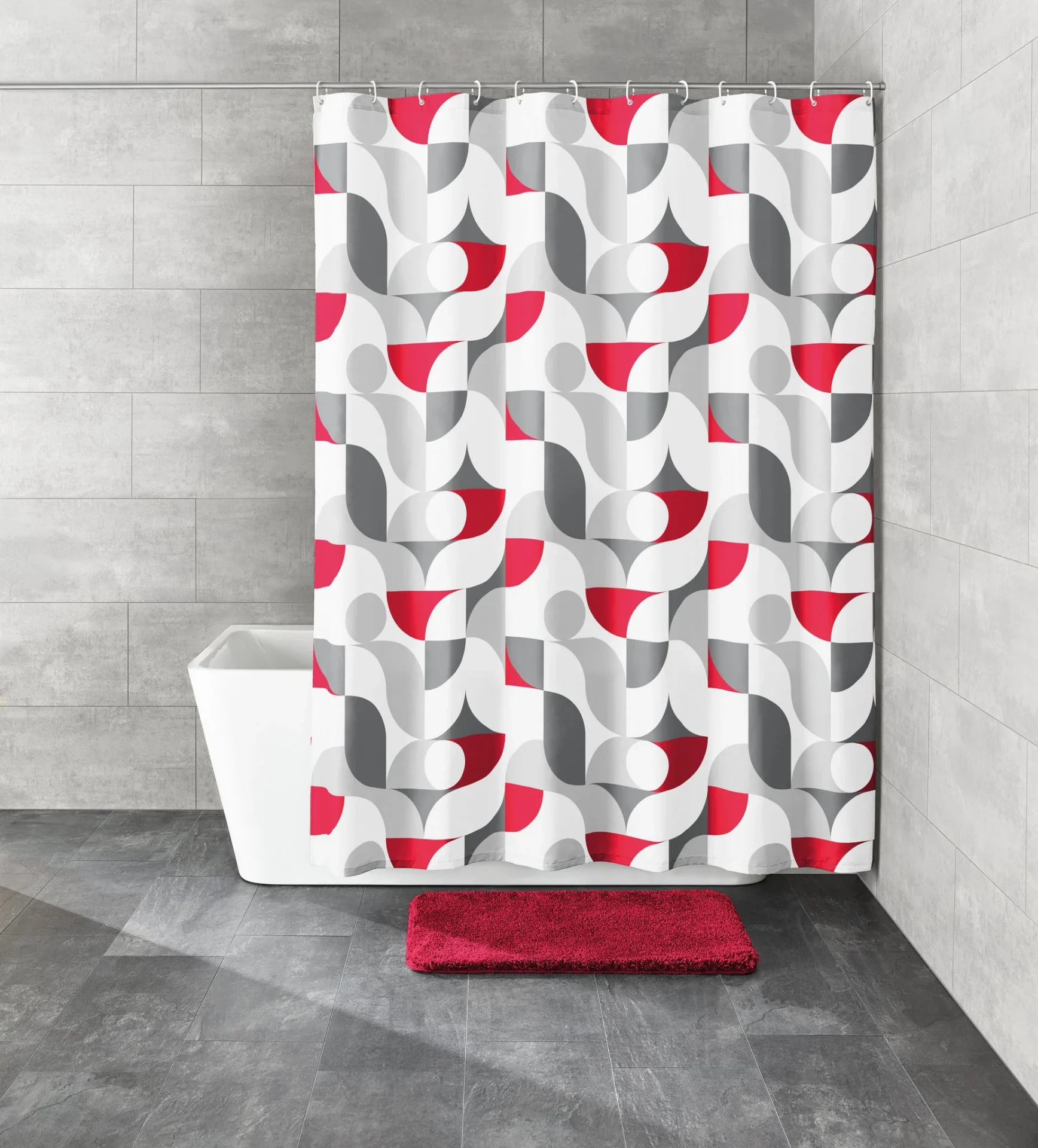 Kleine Wolke Duschvorhang Textil Tess Rubin 180 X 200 Cm 7856453305 4387161